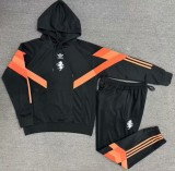 24-25 JUV Black Hoodie Tracksuit