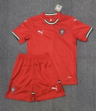 2025 Portugal Home Kids Soccer Jersey