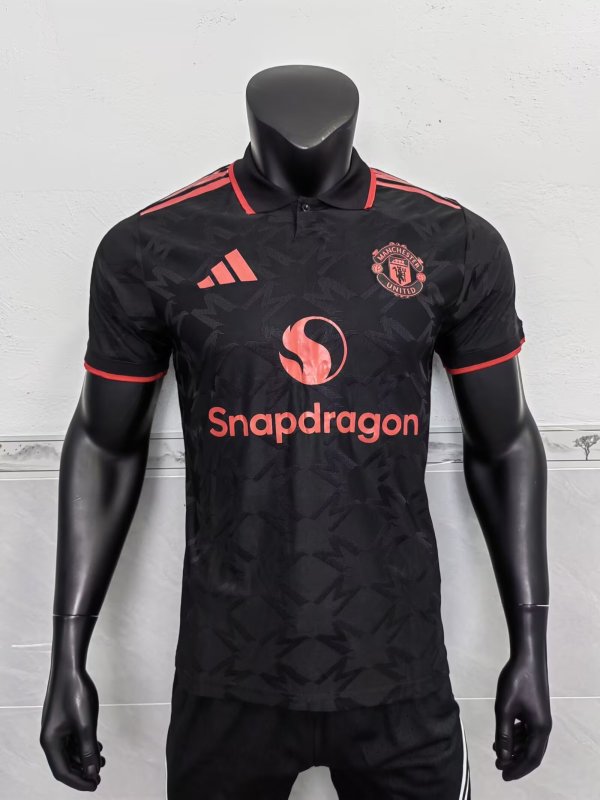 24-25 Man Utd Black Special Edition Player Version Soccer Jersey