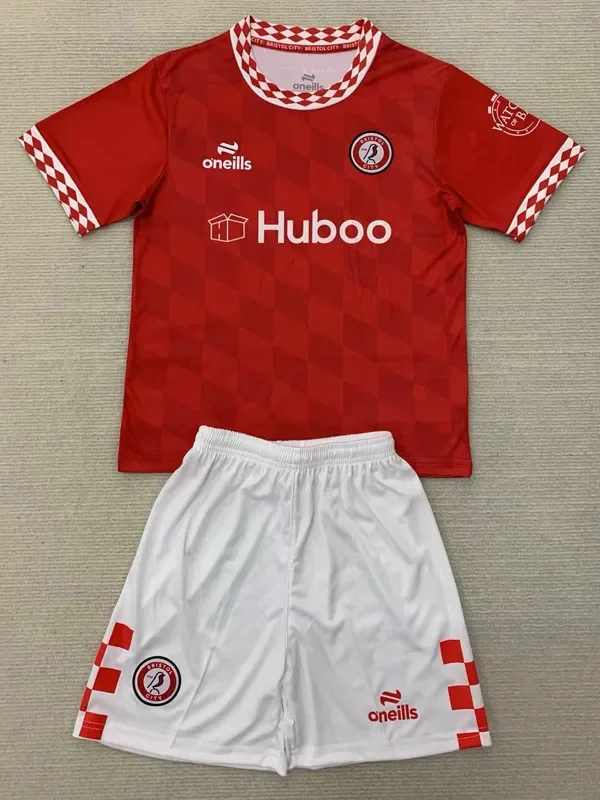 24-25 Bristol City Home Kids Soccer Jersey