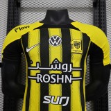 24-25 Ittihad Club Home Print All Sponsor Player Soccer Jersey