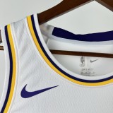 22-23 Lakers KNECHT #4 White Top Quality Hot Pressing NBA Jersey(圆领)