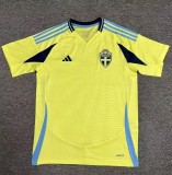 2024 Sweden Home Fans Version Soccer Jersey