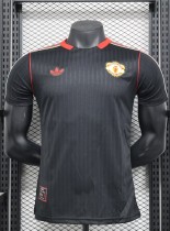 25-26 Man Utd Black Casual Special Edition Player Version Soccer Jersey