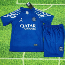 24-25 PSG Fourth Kids Soccer Jersey