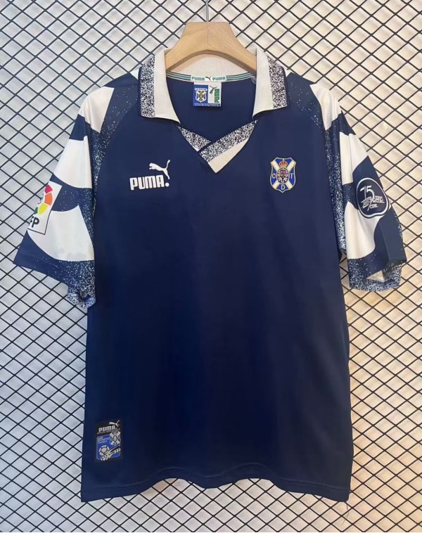 1997-1998 Tenerife 75th Anniversary Away Retro Soccer Jersey *带章