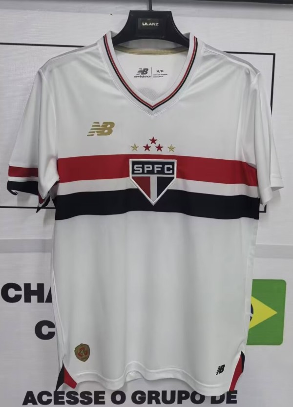25-26 Sao Paulo Home Fans Soccer Jersey*空白版本