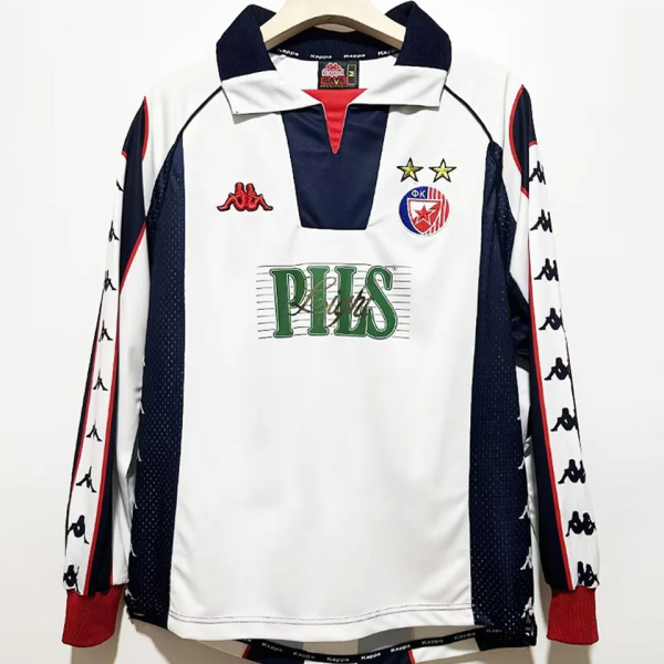 1999-2001 Red Star Away Retro Long Sleeve Soccer Jersey