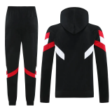 24-25 Man Utd Black Hoodie Tracksuit