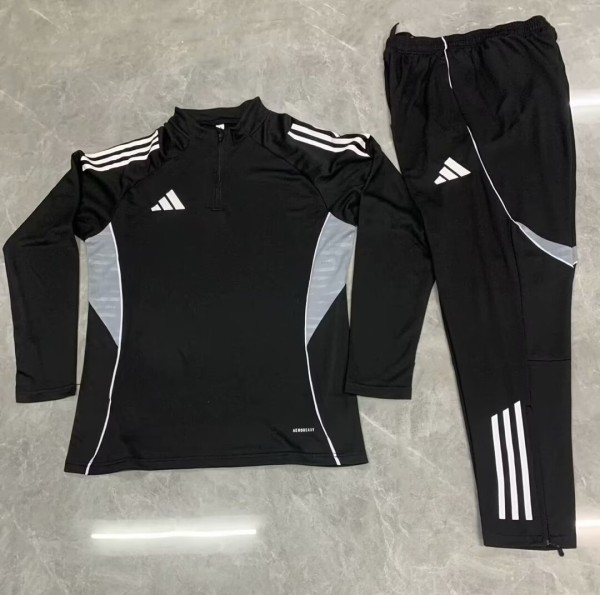 2025 AD Black Half Pull Tracksuit 