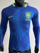 25-26 Brazil Away Long Sleeve Player Version Soccer Jersey (长袖球员)*带星 25-26 Brazil Away Long Sleeve Player Version Soccer Jersey (长袖球员)*带星