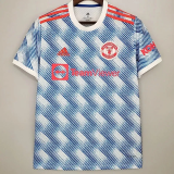 21-22 Man Utd 1:1 Away Fans Soccer Jersey