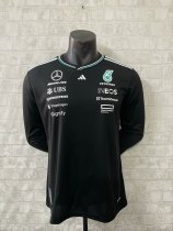 2025 F1 Benz New Pattern Long Sleeve Racing Suit 长袖