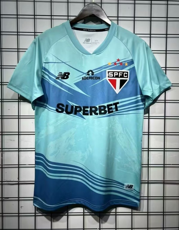 25-26 Sao Paulo Blue Goalkeeper Soccer Jersey