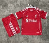 25-26 LIV Home Kids Soccer Jersey