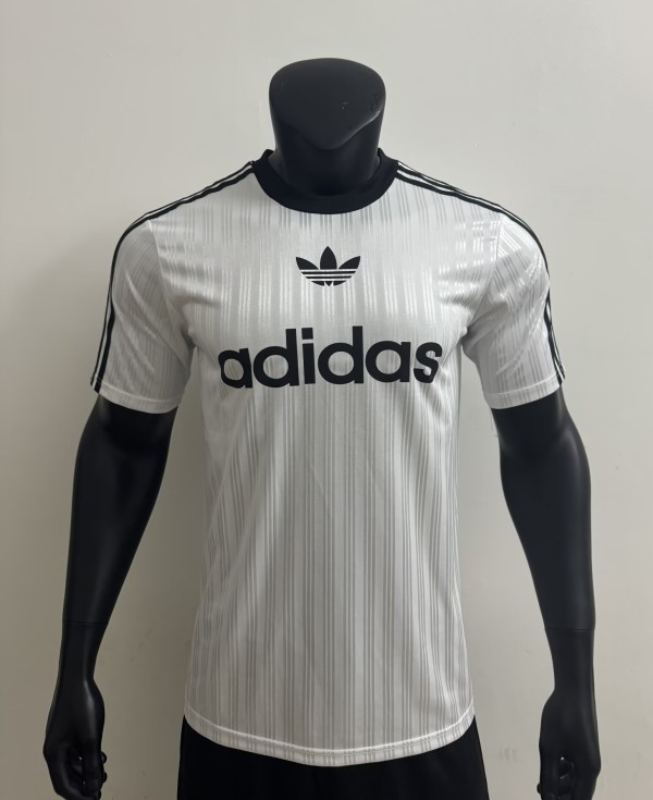 2025 AD Casual White Player Version Training shirts *三叶草