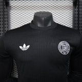 24-25 Germany Black 125th Anniversary Long Sleeve Player Version Soccer Jersey (长袖球员)