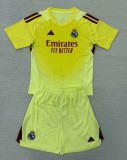25-26 RMA GoalKeeper Kids Soccer Jersey