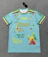 25-26 Aja× Blue Special Edition Fans Soccer Jersey
