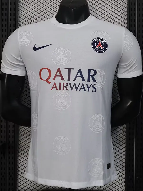 25-26 PSG White Special Edition Player Version Training shirts (队标印花)