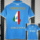 24-25 Napoli Home Print CAMPIONI D'ITALIA #4 Fans Soccer Jersey