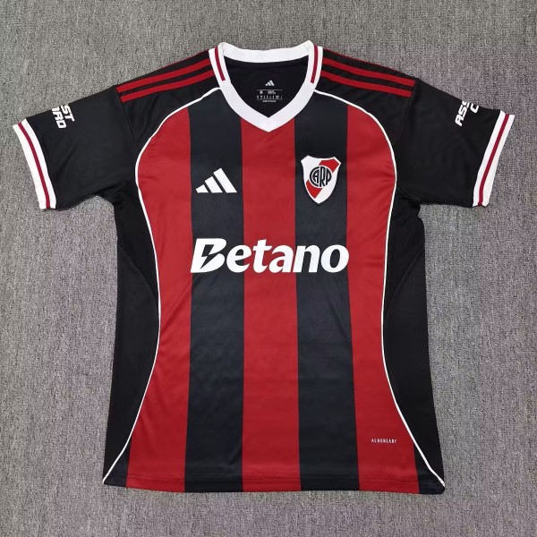 25-26 River Plate Away Fans Soccer Jersey*带广告