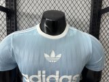 2025 AD Casual Light Blue Player Version Training shirts *三叶草
