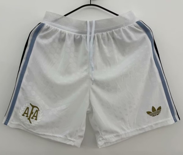 24-25 Argentina White Player Version Shorts Pants
