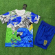25-26 Brazil Blue Special Edition Kids Soccer Jersey 鹦鹉