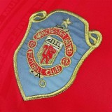 1999-2000 Man Utd Home Long Sleeve Retro Soccer Jersey(决赛版)