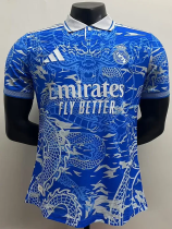 25-26 RMA Blue Special Edition Player Version Training Shirts (翻领龙)
