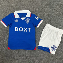 25-26 Rangers Home Kids Soccer Jersey
