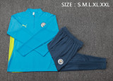 24-25 Man City High Quality Half Pull Tracksuit