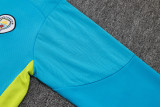 24-25 Man City High Quality Half Pull Tracksuit