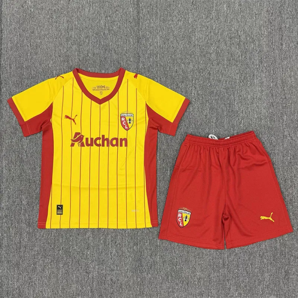25-26 RC Lens Home Kids Soccer Jersey