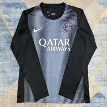 25-26 PSG Black Goalkeeper Long Sleeve Soccer Jersey (长袖)