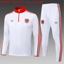 25-26 Bayern High Quality Kids Half Pull Tracksuit 25-26 Bayern High Quality Kids Half Pull Tracksuit