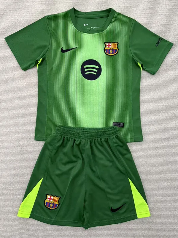 25-26 BAR Green Goalkeeper Adult Suit