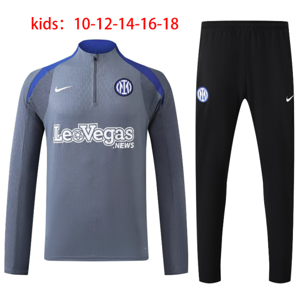 24-25 INT High Quality Kids Half Pull Tracksuit