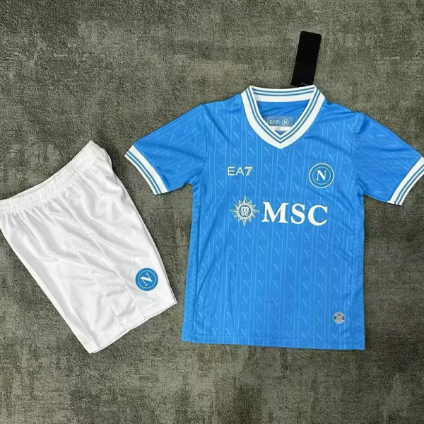 25-26 Napoli Homer Kids Soccer Jersey 1:1 Thai Quality
