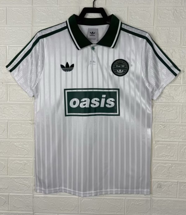 2025 AD Oasis Joint Edition White Polo Short Sleeve