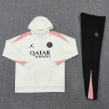 24-25 PSG White Hoodie Tracksuit (卫衣套装)