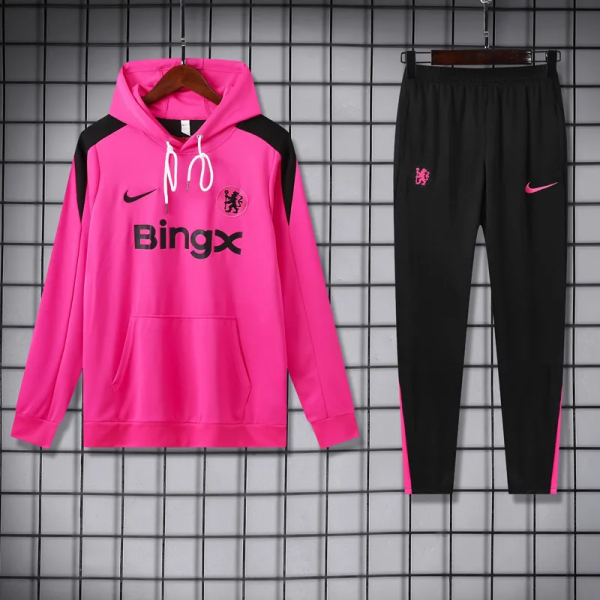 24-25 CHE Pink Hoodie Tracksuit (卫衣套装)