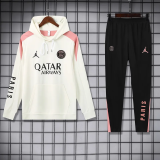 24-25 PSG White Hoodie Tracksuit (卫衣套装)