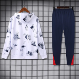 24-25 PSG White Hoodie Tracksuit (卫衣套装)