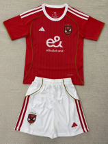25-26 AL AHLY SC Home Kids Soccer Jersey 1:1 Thai Quality