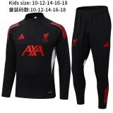 25-26 Liverpool High Quality Kids Half Pull Tracksuit