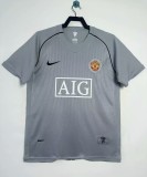 2007-2008 Man Utd Goalkeeper Retro Soccer Jersey