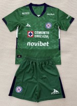 25-26 Cruz Azul Green Goalkeeper Adult Suit 1:1 Thai Quality