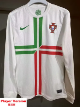 2012 Portugal Away Player Version Long Sleeve Retro Soccer Jersey 1:1 Thai Quality*长袖球员